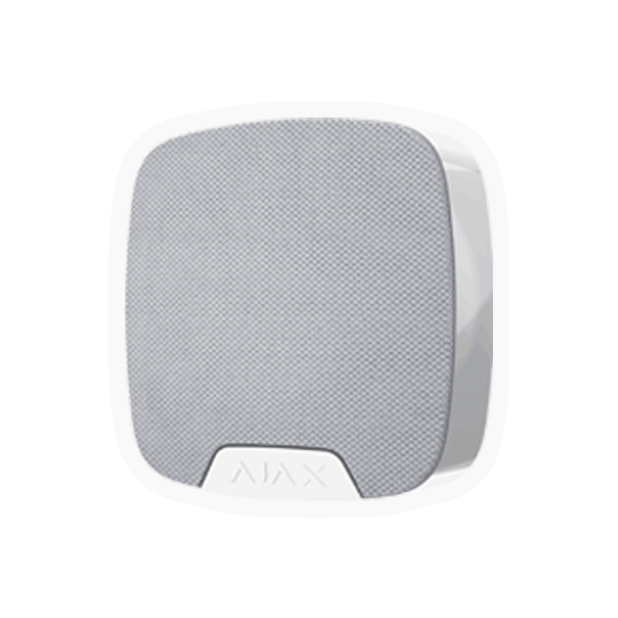 AJAX KIT RESIDENCIAL LIGHT - Panel de alarma Hub2Plus conexión Ethernet / WiFi / LTE, APP “AJAX PRO” iOS y Android , 1 sensor de movimiento, 1 detector para puerta o ventana, 1 control remoto y una sirena interior inalámbrica color Blanco
