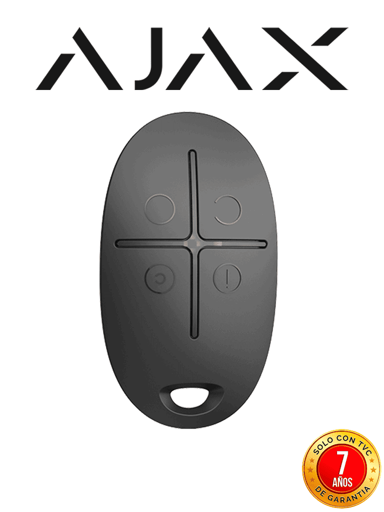 AJAX SpaceControl B - Llavero inalámbrico 4 botones. Color Negro (28312.04.BL3)