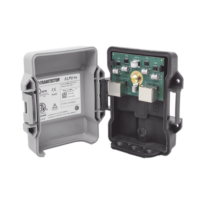 Protector PoE Contra Descargas Atmosféricas Ideal Para Enlaces Inalambricos Gigabit y Cámaras IP Con Tecnología Híbrida SASD y Tubo Descarga De Gas