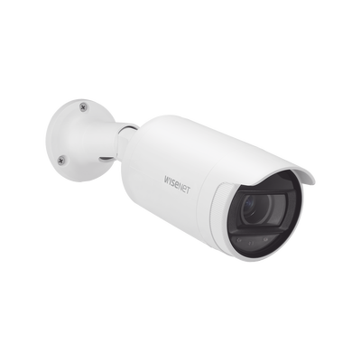 Cámara IP Tipo Bala 4 Megapíxel / Lente varifocal motorizado 3.3 a 10.3mm / IR 30M / WDR 120db / IP66 / H.265 & WiseStream / modo pasillo / POE 802.3af