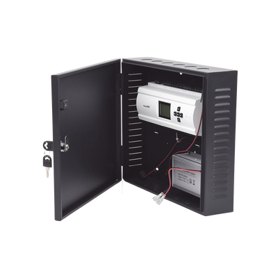 Controlador de Acceso / 4 Puertas / Biometría Integrada / 3,000 Huellas / Compatible con Sistemas de Elevadores (10 Pisos) / Incluye Gabinete y Fuente de Alimentación 12Vcc/5A
