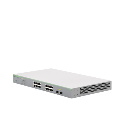 Switch PoE+ Gigabit WebSmart de 16 puertos 10/100/1000 Mbps (2 x Combo) + 2 puertos gigabit SFP (Combo), 185 W