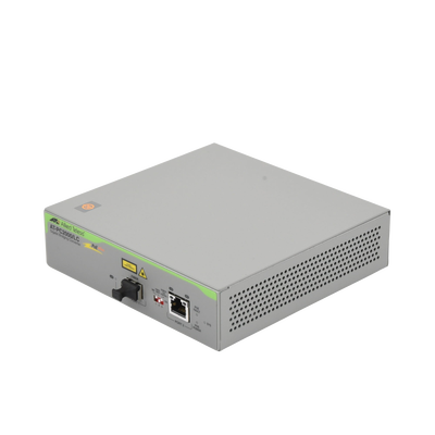 Convertidor de medios Gigabit Ethernet PoE+ a fibra óptica, conector LC, multimodo (MMF), distancia hasta 550 m