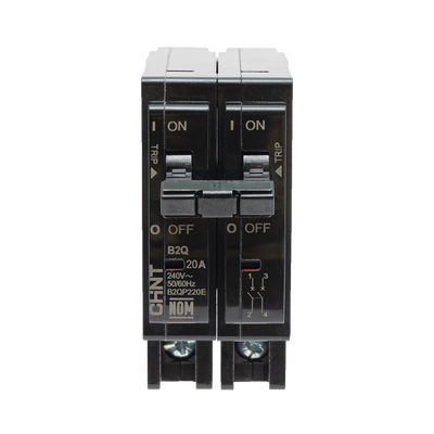 Interruptor Termomagnético Enchufable, Serie: B2Q, 2P, 15A, 240V  (SKU:1002278)