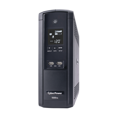 UPS de 1500 VA/900 W, Topología Línea Interactiva, Entrada 120 Vca NEMA 5-15P, Tipo Torre, Con 12 Tomas NEMA 5-15R, 5 años de garantía