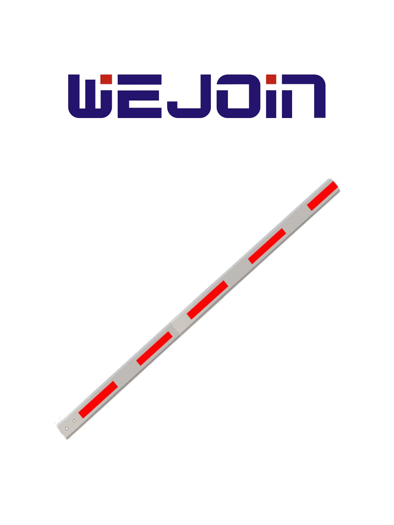 WEJOIN WJSBM6 - Brazo Recto Octagonal de 6 metros / Franjas Reflejantes