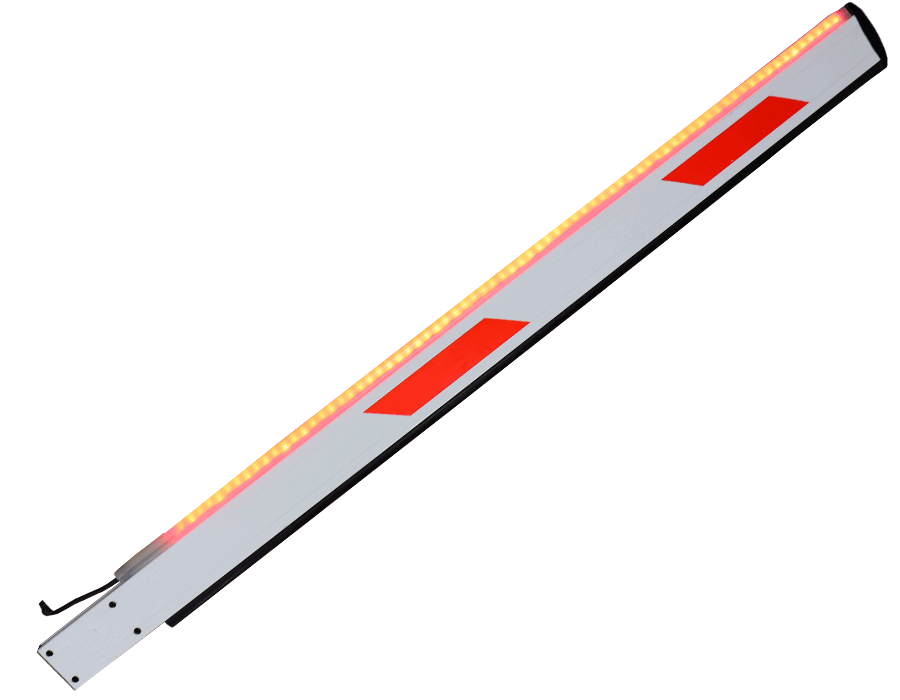 WEJOIN WJLBM4L - Brazo recto Izquierda LED tipo rectangular de 4 metros / Compatible con barrera  LED izquierda
