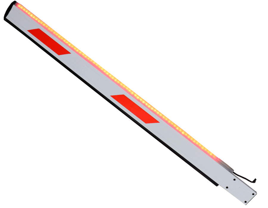 WEJOIN WJLBM3R - Brazo recto derecha LED tipo rectangular  de 3 metros / Compatible con barrera  LED derecha