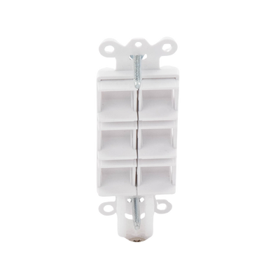Caja de pared para contactos varios, 6 mini espacios.