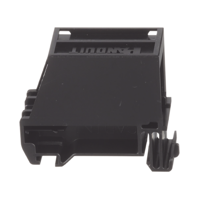 Adaptador de 1 Puerto, Para Conectores Tipo Mini-Com, Montaje en Riel Din Estándar de 35 mm (1.38 pulgadas), Color Negro