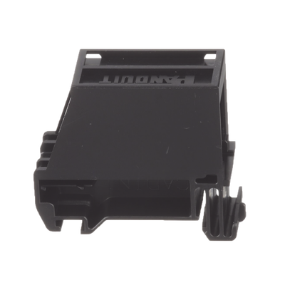 Adaptador de 1 Puerto, Para Conectores Tipo Mini-Com, Blindado, Montaje en Riel Din Estándar de 35 mm (1.38 Pulgadas), Color Negro