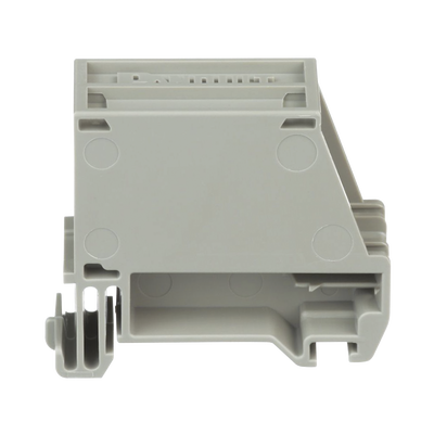 Adaptador de 1 Puerto, Para Conectores Tipo Mini-Com, Montaje en Riel Din Estándar de 35 mm (1.38 pulgadas), Color Gris Internacional