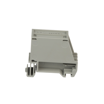 Adaptador de 1 Puerto, Para Conectores Tipo Mini-Com, Blindado, Montaje en Riel Din Estándar de 35 mm (1.38 Pulgadas), Color Gris Internacional