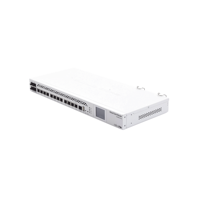 (CCR1036-12G-4S-EM) Cloud Core Router, CPU 36 Núcleos, 12 puertos Gigabit Ethernet, 4 puertos SFP y 8 GB Memoria