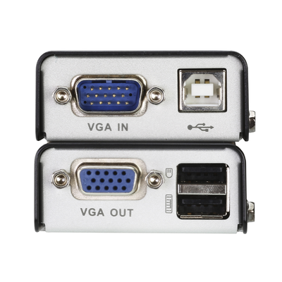 Extensor KVM USB | Acceso remoto PC | Hasta 100 m Cat5e | 1920x1200 | Protección ESD | Ajuste deskew