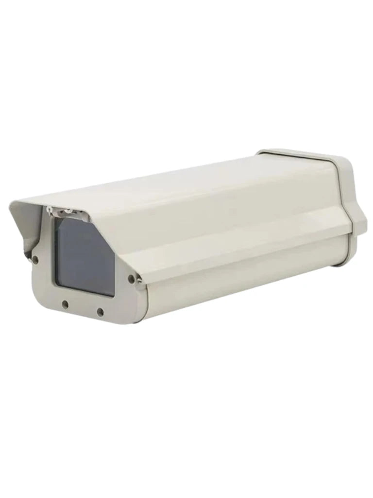SAXXON CH037 - Carcasa para cámara CCTV resistente al agua y al polvo tipo FLIP-OPEN / Medida 365 × 110 × 140 mm (largo × alto × ancho) / Aleación de aluminio /