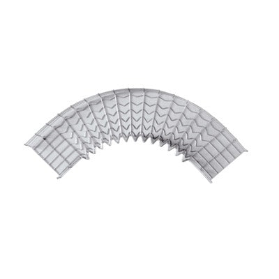 Curva Pre-Fabricada Horizontal de 90° con medidas de 116 mm de Peralte y 200 mm Ancho (116/200 mm)