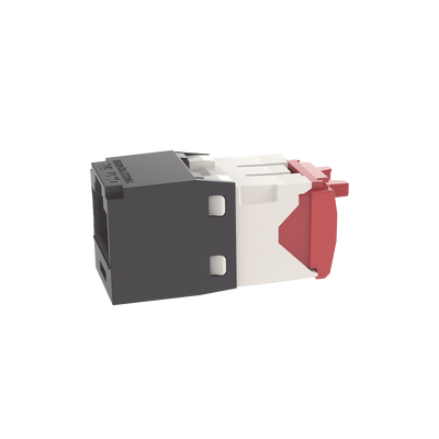 Conector Jack RJ45 Estilo TG, Mini-Com, Categoría 5e, de 8 Posiciones y 8 Cables, Color Negro
