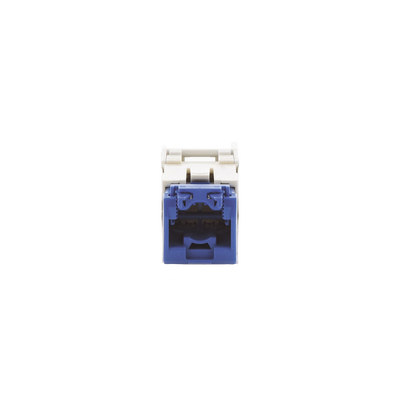 Conector Jack RJ45 Estilo TG, Mini-Com, Categoría 6A, de 8 Posiciones y 8 Cables, Color Blanco