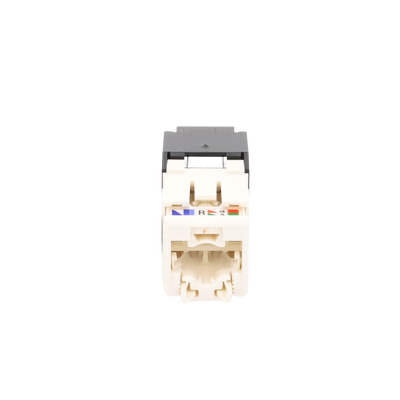 Conector Jack RJ45 Estilo TG con Ventana, Mini-Com, Categoría 6, de 8 Posiciones y 8 Cables, Color Negro