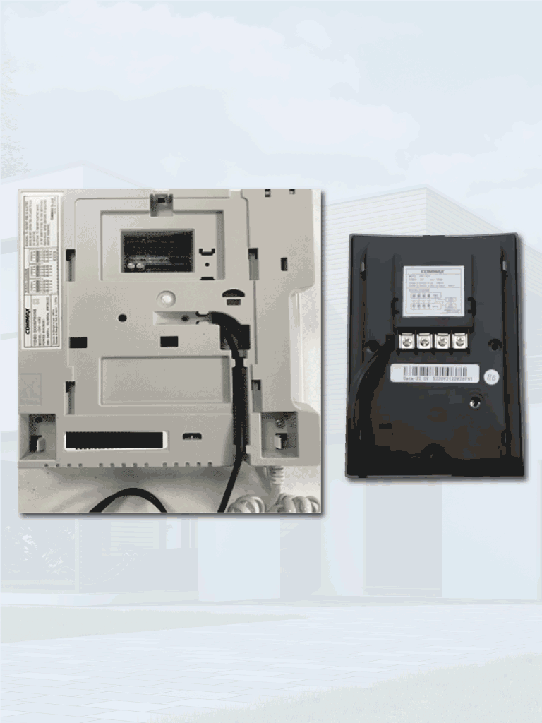 COMMAX CDV43K2DRC4LN - Kit de videoportero Commax a color con monitor de 4.3 pulgadas y auricular, frente de calle, comunicación con audio y video, función de apertura de puerta no requiere configuración