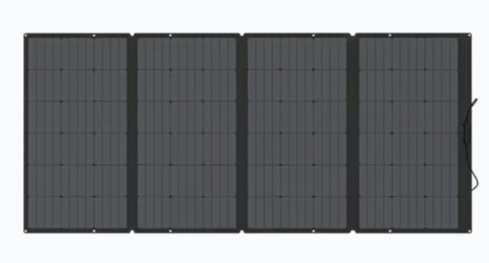 Módulo Solar Portátil y Flexible de 400W Recomendado para Estaciones Portátiles EcoFlow / Ajuste de Ángulo / Carga Eficiente / Incluye Cable XT60 a MC4