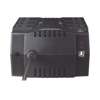 UPS de 550 VA/330 W, Topología Standby, Entrada 120 Vca NEMA 5-15P, Tipo Gabinete Compacto, Con 8 Tomas NEMA 5-15R