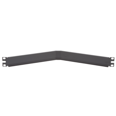 Tapa Ciega Para Rack Estándar de 19in, Angulado, de Acero, 1UR, Color Negro