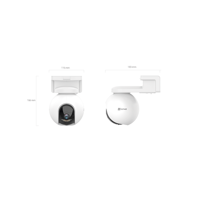 Camara PT / Wi-Fi / Con Bateria Recargable (Sin Cables) / 2K Plus (4 Megapixel)  / Compatible con Panel Solar CS-CMT-SOLARPANEL-E / Seguimiento Inteligente / Visión Nocturna a Color / Detección humana  / Exterior