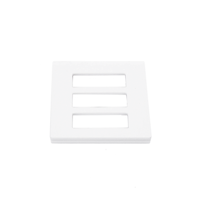 Tapa Color Blanco para interruptor o dimmer Lutron, 3 gang, limpio y moderno