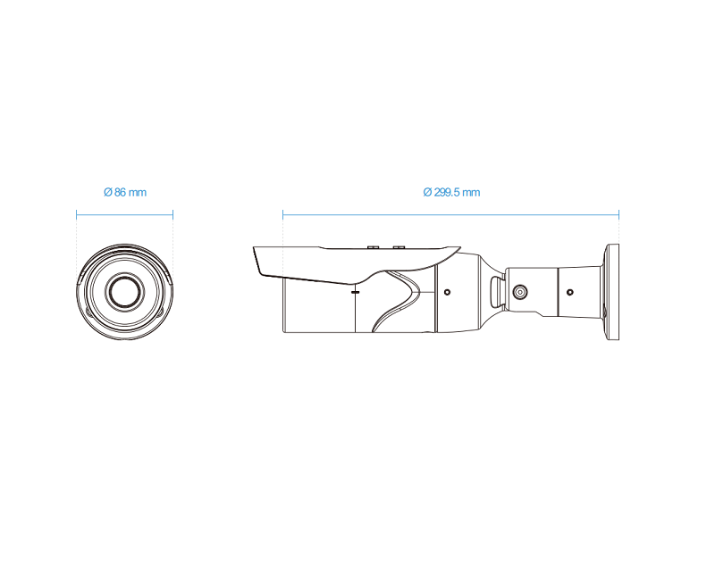 VIVOTEK IB9389-EH-v2 - Cámara IP bullet exterior 5 MP, H.265, lente fijo 3.6mm, WDR Pro, Smart IR 30m, visión SNV, Smart Stream III, ciberseguridad Trend Micro, Smart Motion, protección IP66 e IK10, certificación NDAA y compatible con ONVIF
