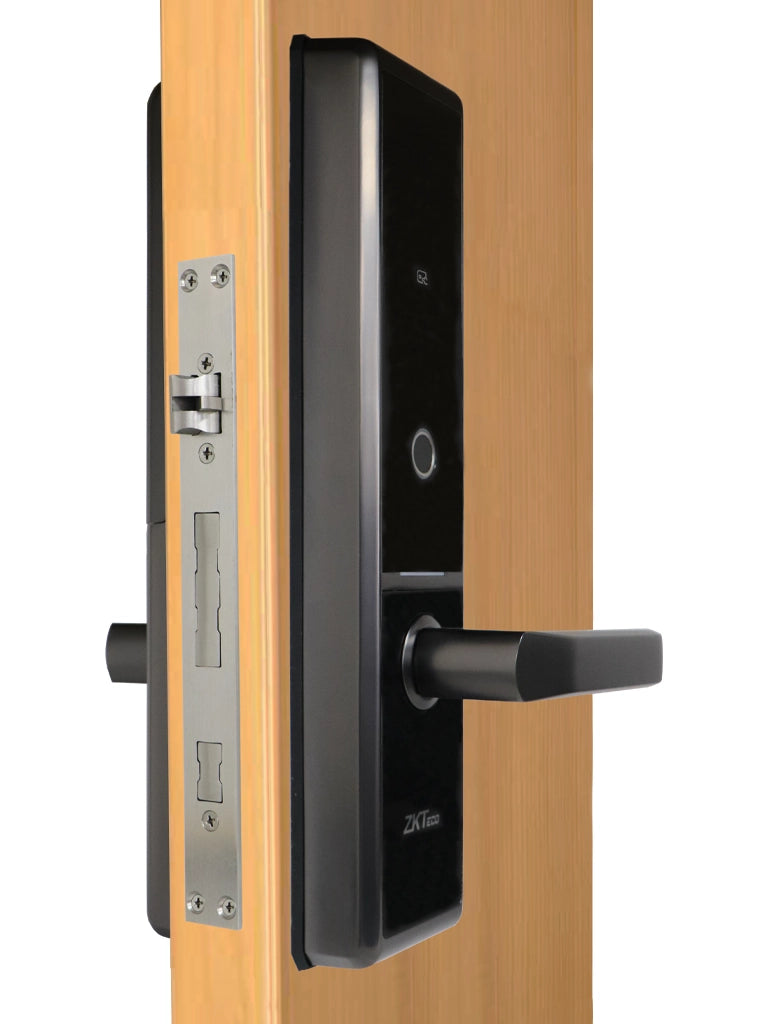 ZKTECO TL300B - Cerradura Inteligente con Bluetooth, Capacidad para 100 Huellas Dactilares, 100 Tarjetas y 100 Contraseñas, Compatible con Puertas Izquierdas y Derechas