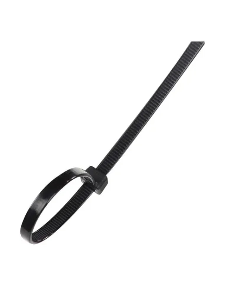 TCE LMG-SZS4X200N - Cincho de Nylon Color Negro, Bolsa con 100 piezas, Medida 3.6mm Ancho X 200mm Largo, Certificación UL 94V-2