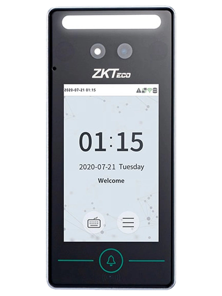 ZKTECO SpeedFaceV4LTA - Control de Acceso y Asistencia Visible Light con Autenticación Facial (800 Rostros), Verificación por Palma (800), Tarjeta ID 125 kHz (1000), Registro de 150,000 Eventos y Conectividad TCP/IP