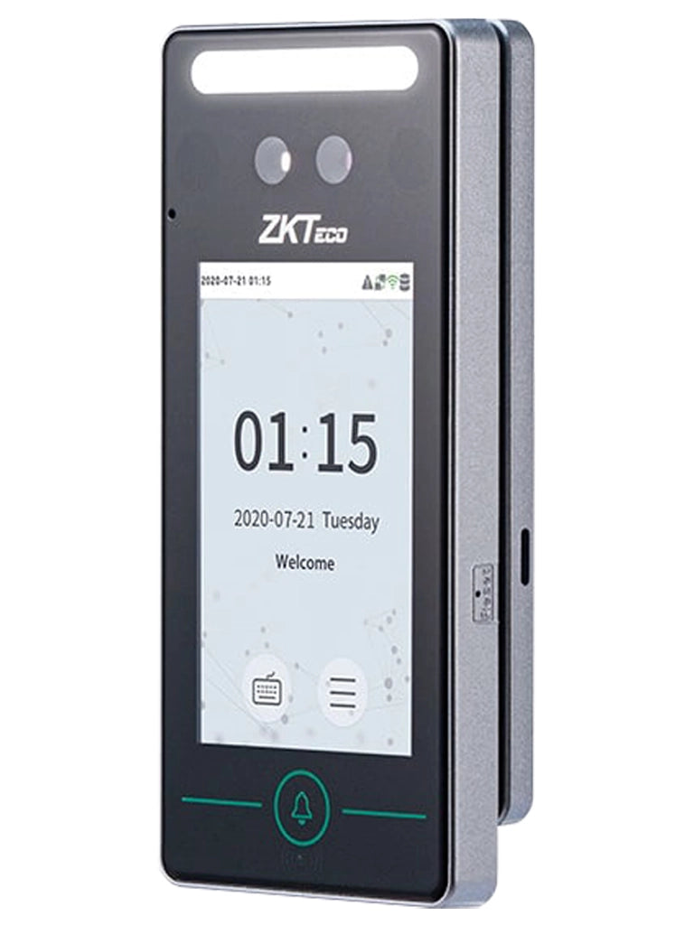 ZKTECO SpeedFaceV4LTA - Control de Acceso y Asistencia Visible Light con Autenticación Facial (800 Rostros), Verificación por Palma (800), Tarjeta ID 125 kHz (1000), Registro de 150,000 Eventos y Conectividad TCP/IP