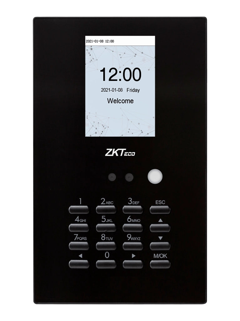 ZKTECO LFACE10 - Control de Asistencia Visible Light con Autenticación Facial (100 Rostros), Registro de 50,000 Eventos y Función SSR (Reporte en Hoja de Cálculo mediante USB)