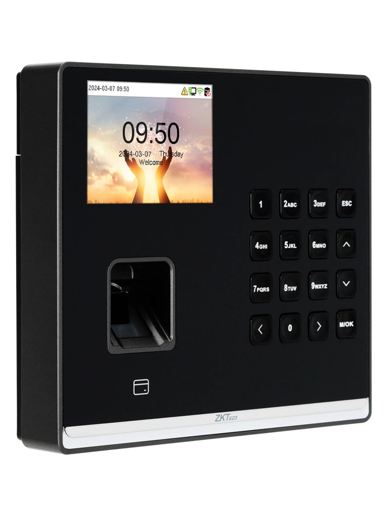 ZKTECO SenseFP M2 - Control de Asistencia y Acceso Básico con Huella Digital BioID+ (3,000), Tarjeta de Proximidad 125 kHz (3,000), 100,000 Eventos y Conexión TCP/IP (Compatible con ZKBio Zlink)