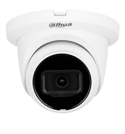 DAHUA DH-IPC-HDW2841TM-S Cámara IP WizSense de 8 MP/ H.265+/ Protección perimetral/ WDR/ HLC/ BLC/ LED IR de 30 m/ Lente de 2.8mm/ 106°/ Ranura MicroSD/ Micrófono/ PoE/ IP67/ SMD Plus