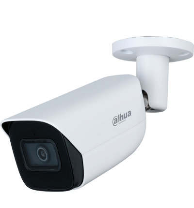 DAHUA IPC-HFW3441E-S-S2 - Camara IP Bullet de 4 Megapixeles con IA/ WizSense/ Lente de 2.8mm/ 107 Grados de Apertura/ Microfono Integrado/ IR de 50 Metros/ SMD 4.0/ Quick Pick/ AI SSA/ WDR Real/ IP67/ Ranura para MicroSD/ PoE/