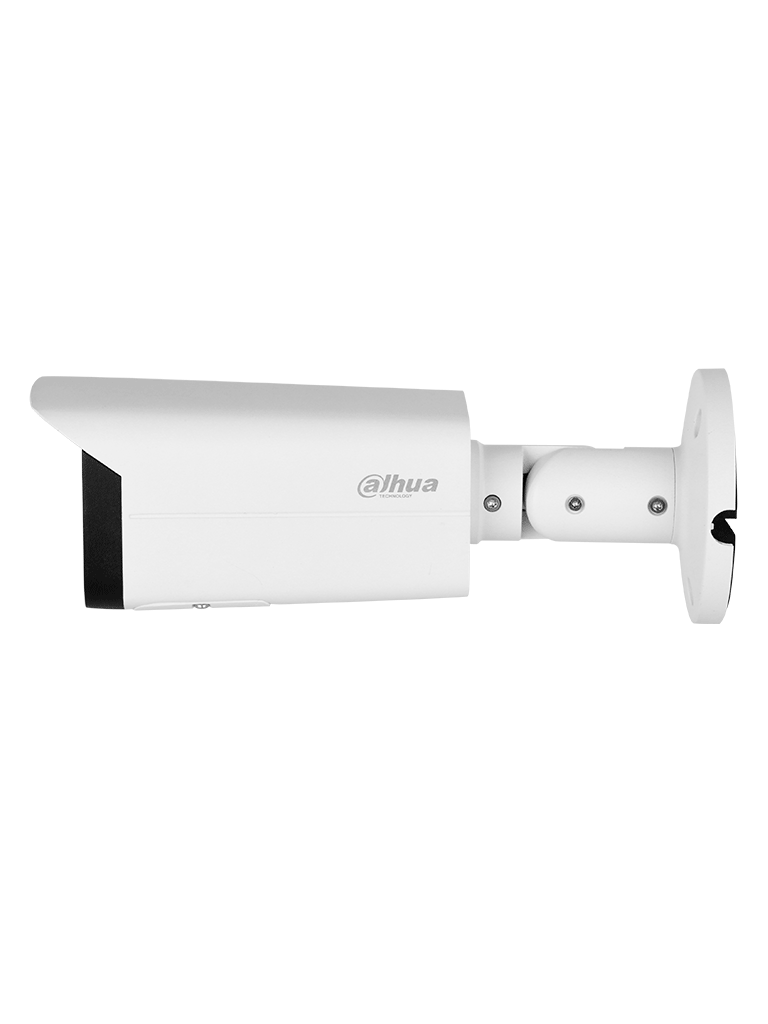 DAHUA IPC-HFW3841T-ZAS-S2 Cámara IP Bullet 4K de 8 MP, lente motorizado 2.7-13.5 mm, ángulo 109°, IR 60m, IA WizSense, Detección de Movimiento Inteligente, Protección Perimetral, PoE, WDR, H.265+, IP67, Entrada/Salida Alarma y Audio.