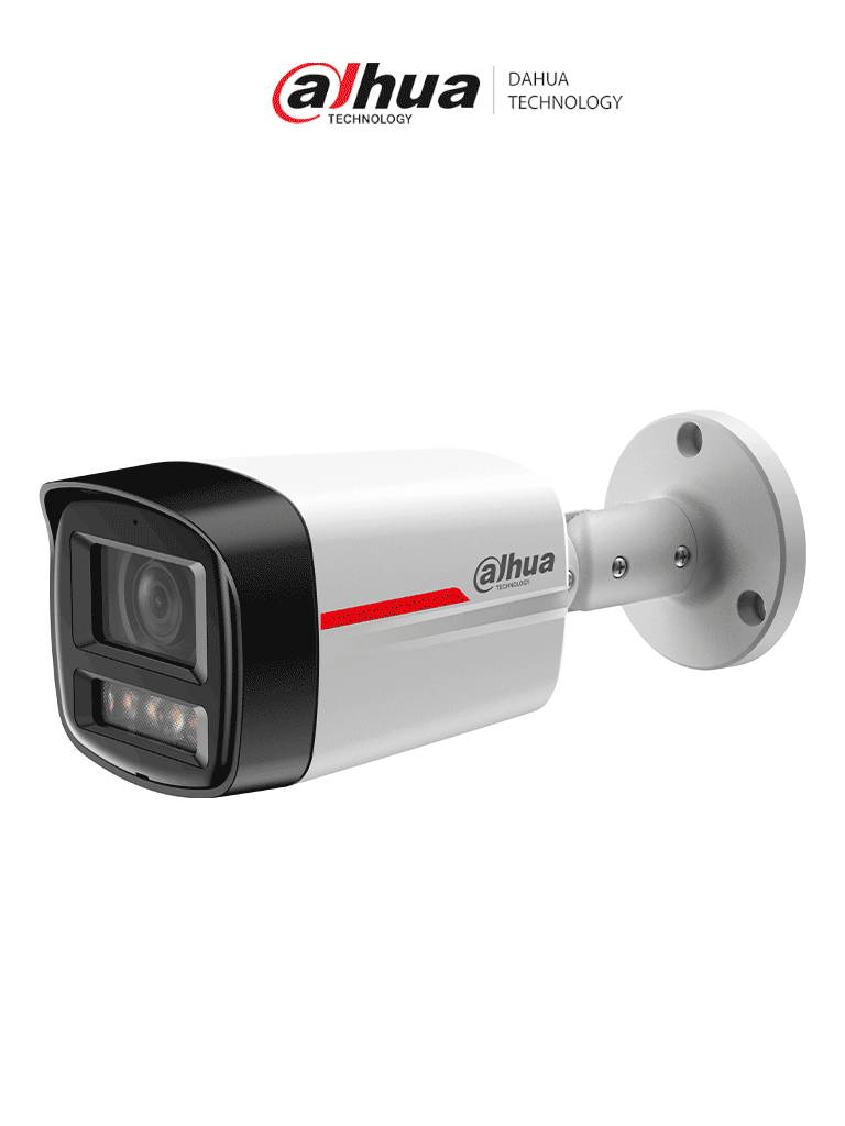 DAHUA DH-IPC-HFW2449TLP-S-LED-0280B-PRO- Cámara IP Bullet de 4MP / WizColor /WizSense/ Lente 2.8mm/ SMD Plus/ Protección perimetral/ IP67/ PoE/ Ranura MicroSD