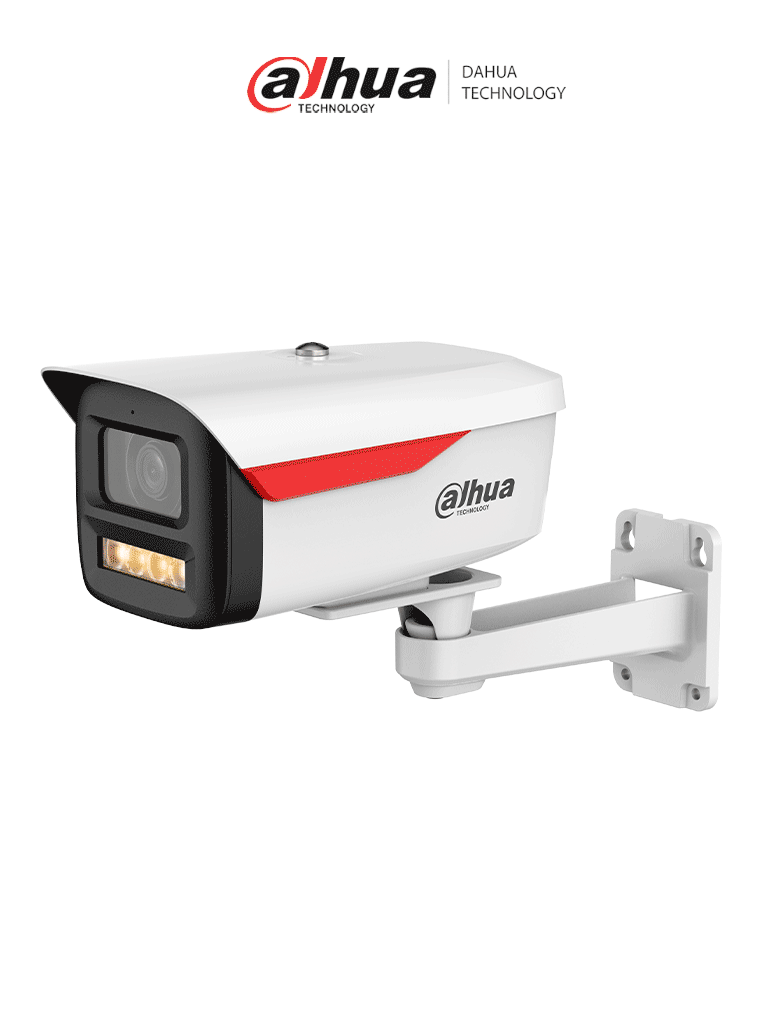 DAHUA DH-IPC-HFW2249MP-S-LED-0360B-B-PRO-Cámara IP Bullet de 2MP/WizColor/WizSense/equipada con IA/ SMD Plus/ Lente de 3.6 mm/ micrófono integrado/ Protección perimetral/ Ranura MicroSD,WDR real de 120 dB y PoE.Certificación IP67