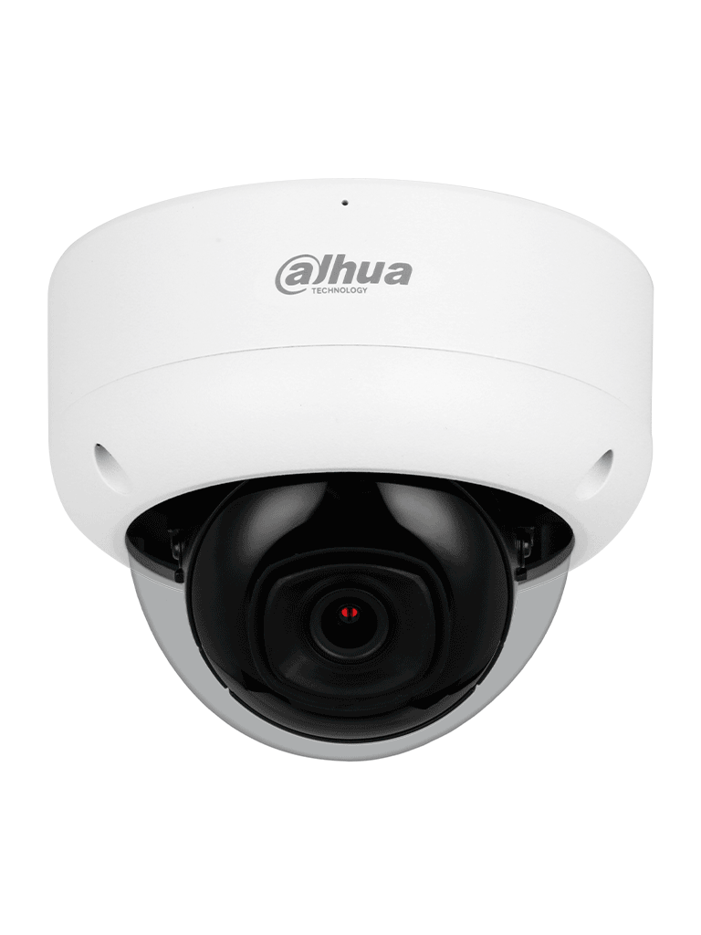 DAHUA IPC-HDBW3241E-AS-S2 -Cámara IP Domo Antivandálica d 2MP con lente d 2.8mm y 107°, WizSense, IR de 50m, micrófono integrado, SMD 4.0, AI SSA, Quick Pick, protección IP67/IK10, PoE, WDR real, E/S de alarmas y ranura microSD