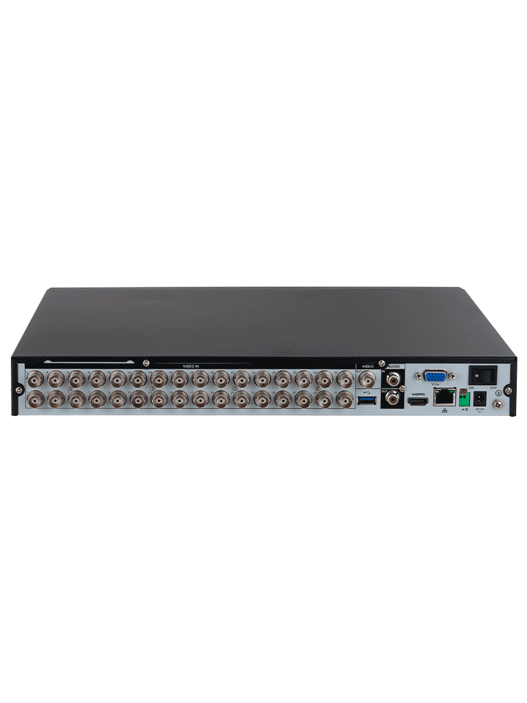 DAHUA XVR5232AN-4KL-I3 - DVR de 32 Canales 4k/ 8 Megapixeles/ WizSense/ Con IA/ 6 Canales de Reconocimiento Facial/ H.265+/ Hasta 32 Canales IP/ Codificación IA/ SMD Plus/ 2 Bahías de Discos Duros/ Funciones IoT&POS