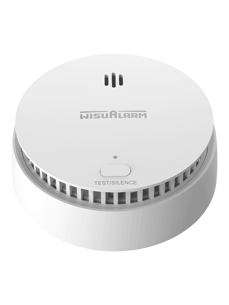 DAHUA WISUALARM HY-SA20A - Detector de Humo Standalone (Autonomo), Sensor Fotoeléctrico, Sonido de Alarma de 85dB, Alarma Visual y Audible, Durabilidad de Batería hasta 10 años, Certificaciones TÜV and CE,