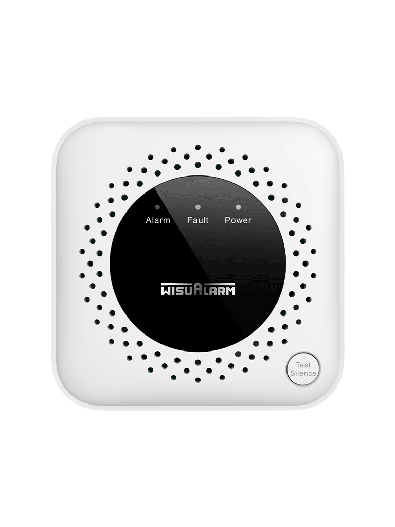 DAHUA WISUALARM DHI-HY-GA40A -Detector de gas metano (CH₄) autónomo, sensor de gas catalítico, salida de relevador, salida de válvula, detección de temperatura ambiente, alarma de 70 dB, LED indicadores, certificación CE,