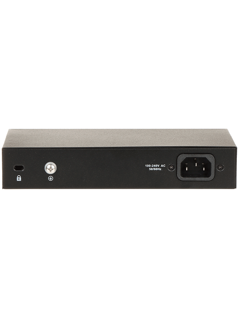 DAHUA PFS3006-4ET-36 - Switch PoE de 6 Puertos Fast Ethernet/4 Puertos PoE 10/100/ 2 Puertos uplink 10/100/ 36 Watts Totales/ Switching 1.2 Gbps/ Tasa de Reenvio de Paquetes .89 Mbps/ con Protección de Descargas