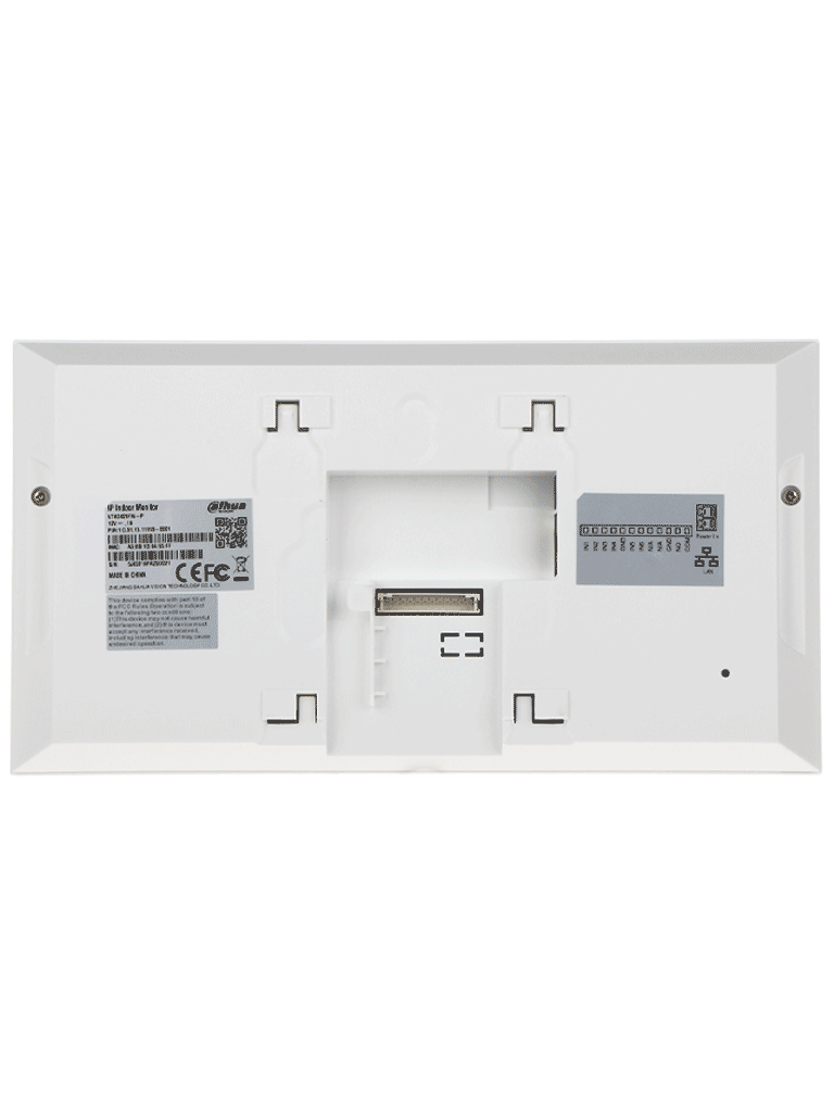 DAHUA KTP01L(S) - Kit de Videoportero IP con Frente de Calle Metálico Antivandálico  y cámara de 2MP. Incluye monitor táctil de 7", ranura SD, control de puerta, E/S de alarmas, y switch PoE de 6 puertos, 36W. Ideal para seguridad avanzada/