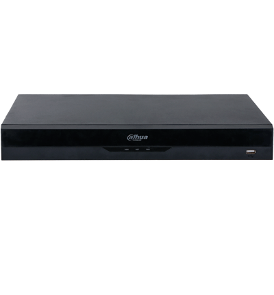 DAHUA NVR5216-8P-EI - NVR IP con tecnología Acupick y WizSense 16 canales 1U con 8 PoE, 2 HDD, H.265+/H.265, 384 Mbps, reconocimiento y detección facial, protección perimetral, SMD Plus, IA por cámara ANPR, mapa de calor, conteo de personas y metadatos.