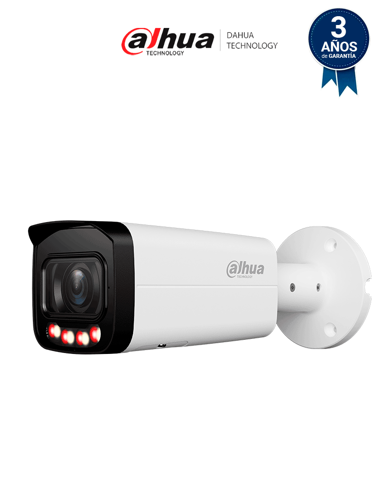DAHUA DH-IPC-HFW3849T-ZAS-IL Cámara IP Bullet 4K de 8 MP/ lente motorizado 2.7-13.5 mm/ AcuPick/ Wizsense/ SMD 4.0. / Iluminador Dual Inteligente/ Protección Perimetral/ AI SSA/ IR 60m/ dual light/  IP67/ WDR/